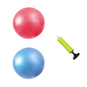 MU-MOON - Mini bola de ejercicio con bomba de mano para yoga, pilates, equilibrio corporal, entrenamiento de núcleo y estabilidad, 8.0 in