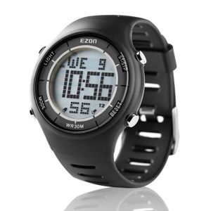 EZON Digital Sport Watch Ultra-Thin Outdoor Running Black Red Blue Watch L008