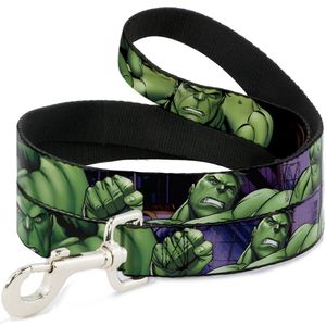 BUCKLE-DOWN "Marvel Avengers Hulk C/U poses" Pet Leash, 6 '-1/2"