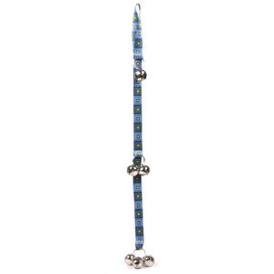 Amarillo diseño de perro azul Bloques Ding campanas Potty sistema de formación de perro con 6 campanas, 26" x 1"
