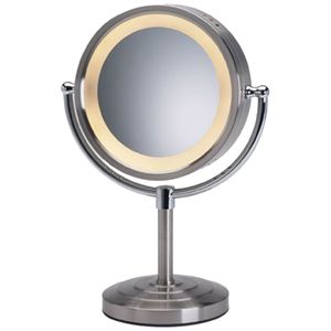 Ver todos hlntp85 Halo Lighted 8 1/2-inch diámetro mesa Pedestal, níquel