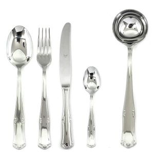 Mepra 49-piece Hollow Mango Baviera cubiertes Set