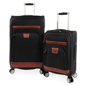 perry ellis premisa extensibles de Spinner funda de moda conjunto de equipaje de viaje, Negro), PE-EV-B3300
