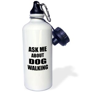 3dRose WB _ _ _ _ _ _ _ _ _ _ 161920 _ _ _ _ _ _ _ _ _ _ 1 " Ask Me About perro walking-walker trabajo Promoción Publicidad Dogwalking Promover public