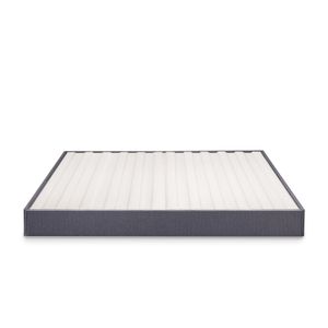 Box Spring Essential de Zinus de 7.5 pulgadas; base de colchón, montaje requerido fácil, Acero, gris
