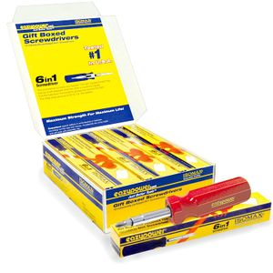 Eazypower 86468 - Juego de destornilladores (6 en 1, 12 unidades), color azul