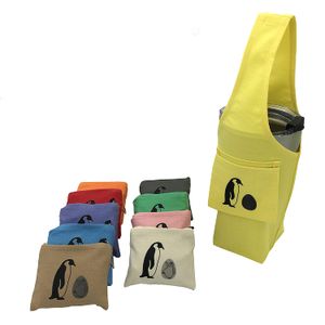YCCT - Bolsa de viaje reutilizable para café y bebida, color pingüino