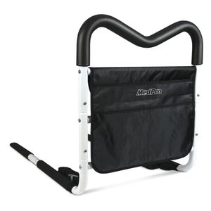 mgrip ajustable cama Ferroviario contorneado con múltiples posiciones de agarre, color blanco y negro