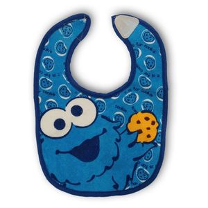 Barrio Sésamo Monstruo de las galletas Plaid Terry Babero Para Bebé 0 + meses