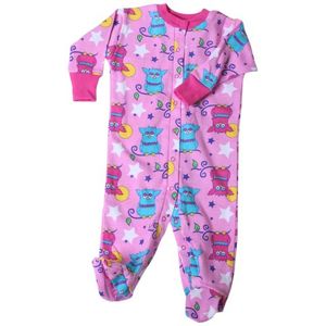 Nuevo Pijama para bebé niña cierre frontal Footie Pelele