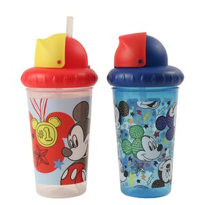 Disney Mickey Mouse 2 pieza POP UP paja Niños Sippy Copa