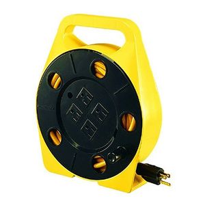 Bayco SL-755 carrete de cable de 25 pies con 4 tomacorrientes, SL-755