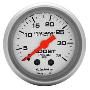 Auto Meter 4304 Ultra-Lite mecánico Boost Gauge