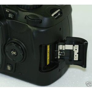 CF SD - Tapa para puerta con ranura para tarjeta de memoria y muelle de metal para cámara digital Nikon D40