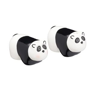 Quirky Divertido salero y pimentero diseño de panda Cocina Craft
