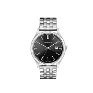 Caravelle by Bulova de los hombres Coin Edge pulsera vestido reloj