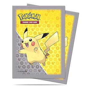 65 Ultra Pro Fundas protectoras de baraja PIKACHU POKÉMON Color gris amarillo Tamaño estándar MTG