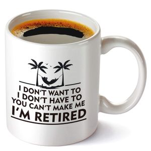 Divertido regalo de jubilación para mujeres hombres Dad Mom esposo esposa novio humor enfermera maestro jubilado gag regalo taza de café para taza de