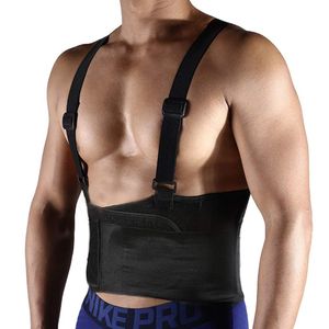 FITTOO - Cinturón de apoyo lumbar con tirantes ajustables para aliviar el dolor de espalda, recuperación de lesiones, levantamiento pesado, cuidado pe