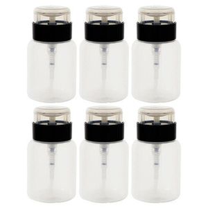 One Touch Dispensador de botella con Twist Lock Tapa – 5 oz/150 ml (Pack de 6) y 6 etiquetas de botellas