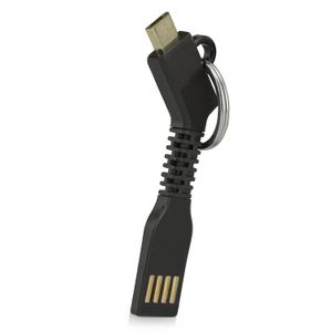 Garmin Foretrex 701 Cable, BoxWave [Cargador Micro USB de llavero] Key Ring Cable Micro USB para Garmin Foretrex 701 – Jet Negro