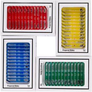 Amscope-kids 48pcs Microscopio Preparado Para Niños De Pl...