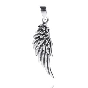 Plata de ley 925. Celestial ángel ala Colgante