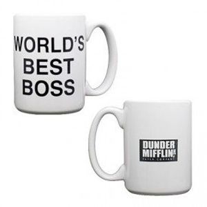 La Oficina Dunder Mifflin World 's Best Boss Taza de café