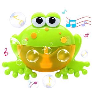 WenToyce Máquina de hacer burbujas de rana para baño, soplador de espuma, máquina de hacer burbujas, juguete musical para la bañera de la guardería pa