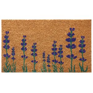 rubber-cal "púrpura English Lavender Flor Felpudo, 18 x 30"