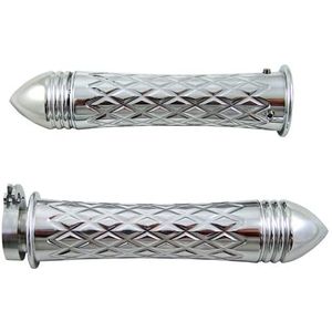 Yana Shiki a4037pr Pulido Diamante estilo diseño curvo Grip con punta acanalado End Caps