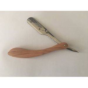 Maquinilla de afeitar plegable con mango de madera de palisandro