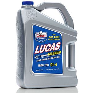 Aceite de motor Lucas Oil 10076 15W40 Jarra de 1 galón