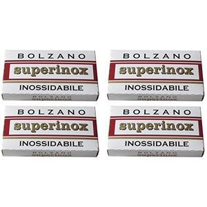 20 bolzano superinox inossidabile doble filo hojas de afeitar