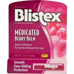 Blistex Medicamed Lip Balm, SPF 15, Berry, .15 onzas Tubos (paquete de 24)