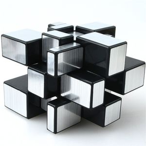 tanch dysmorphism superficie del espejo velocidad Magic Cube 3 x 3 Rompecabezas para niños & adultos Plata