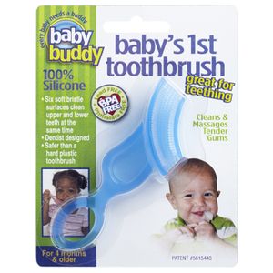 Cepillo de dientes mordedor Baby's 1st Toothbrush de Baby Buddy, Azul