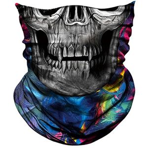 Axbxcx cráneo esqueleto exterior fantasma mascarilla bandana festivales raves halloween