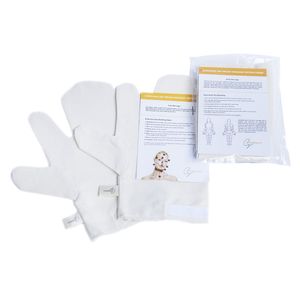 Seda cruda masaje Garshana masaje guantes ayurvédicos guantes de pincel seco para el cuerpo y rostro masaje con cierre de Velcro ajustable nuevo mejor