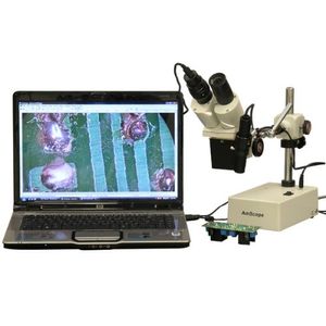 Microscopio Estéreo Binocular Profesional Digital Amscope...