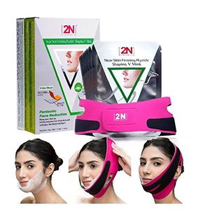2n Face Lifting Mascarilla Reafirmante para el Cuidado de la Cara 7 unids con Bandag Belt V-line Facial que Adelgaza la Máscara Shaping