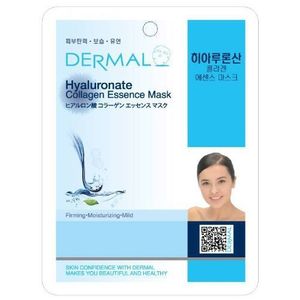 DERMAL Collagen Essence Facial Mask Sheet - Hialuronato (paquete de 10)