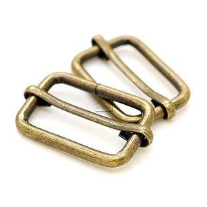 CRAFTMEmore barra móvil correas deslizantes ajustador Rectángulo correa Keeper Triglide Cinturón Keeper monedero haciendo 58 34 1 paquete de 10 34 pul