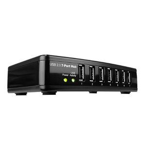 Rosewill Usb 2.0 Hub 7 Puertos Hub Con Adaptador De Corri...