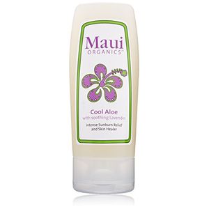Maui organics bronceado intenso alivio y de la piel sanador fresco aloe 45 onzas