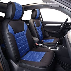 FH Group FB201BLUE102 Almohadilla de cojín de asiento ultrafina negra delantera
