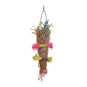 Prevue Productos para mascotas 62513 Teasers tropicales Confetti Kazoo Bird Toy