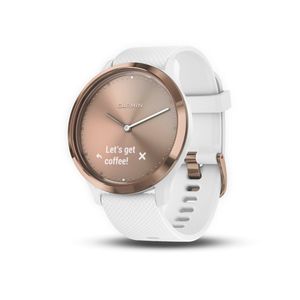 Garmin vívomove HR Sport Hybrid Smartwatch, Sport, S/ M, Rose gold