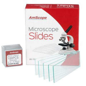 Amscope Bs-72p-100s-22 72 Piezas De Portaobjetos De Micro...