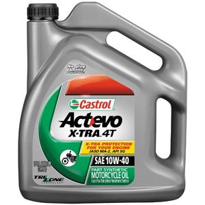 Castrol 10W40 Actevo Xtra 4T Aceite para motocicleta 1 galón 3166